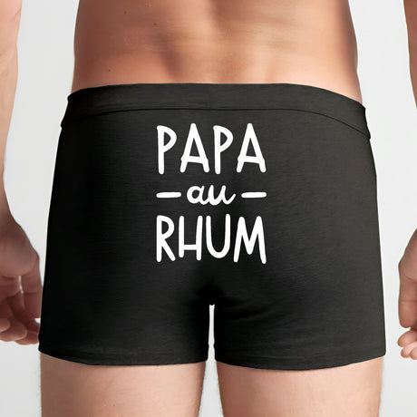 Boxer Homme Papa au rhum Noir