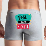 Boxer Homme Petit Papa Noël Gris