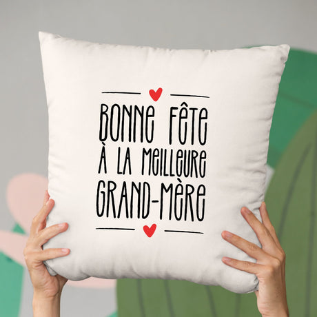 Coussin Bonne fête à la meilleure grand-mère Beige