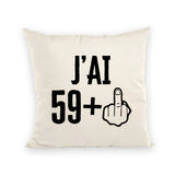 Coussin J'ai 60 ans 59 + 1 