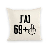 Coussin J'ai 70 ans 69 + 1 