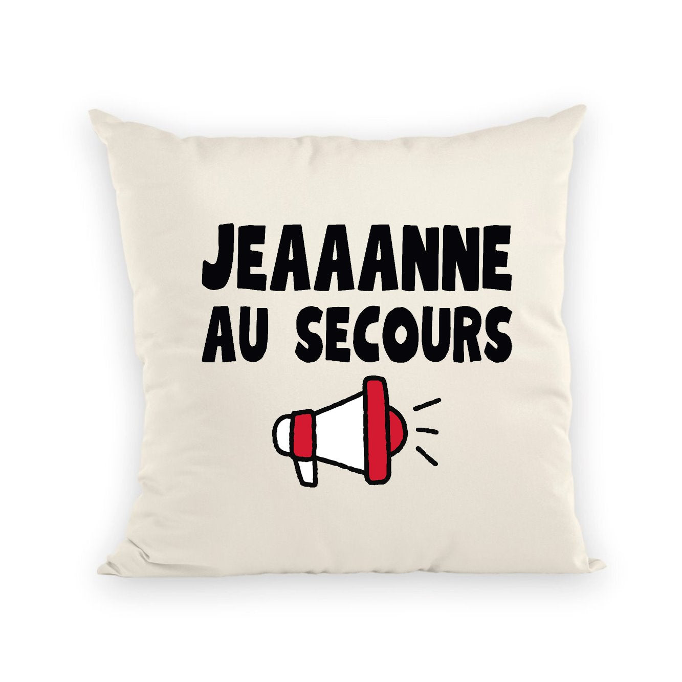 Coussin Jeanne au secours 