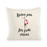 Coussin J'peux pas j'ai pole dance 