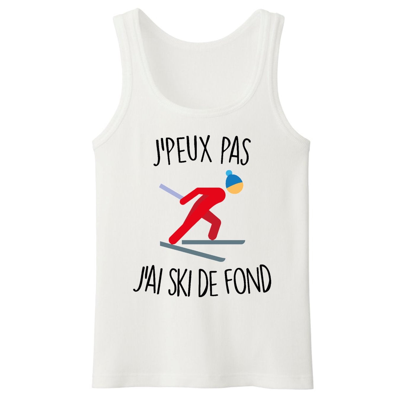 Débardeur Homme J'peux pas j'ai ski de fond 