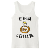 Débardeur Homme Le rhum c'est la vie 