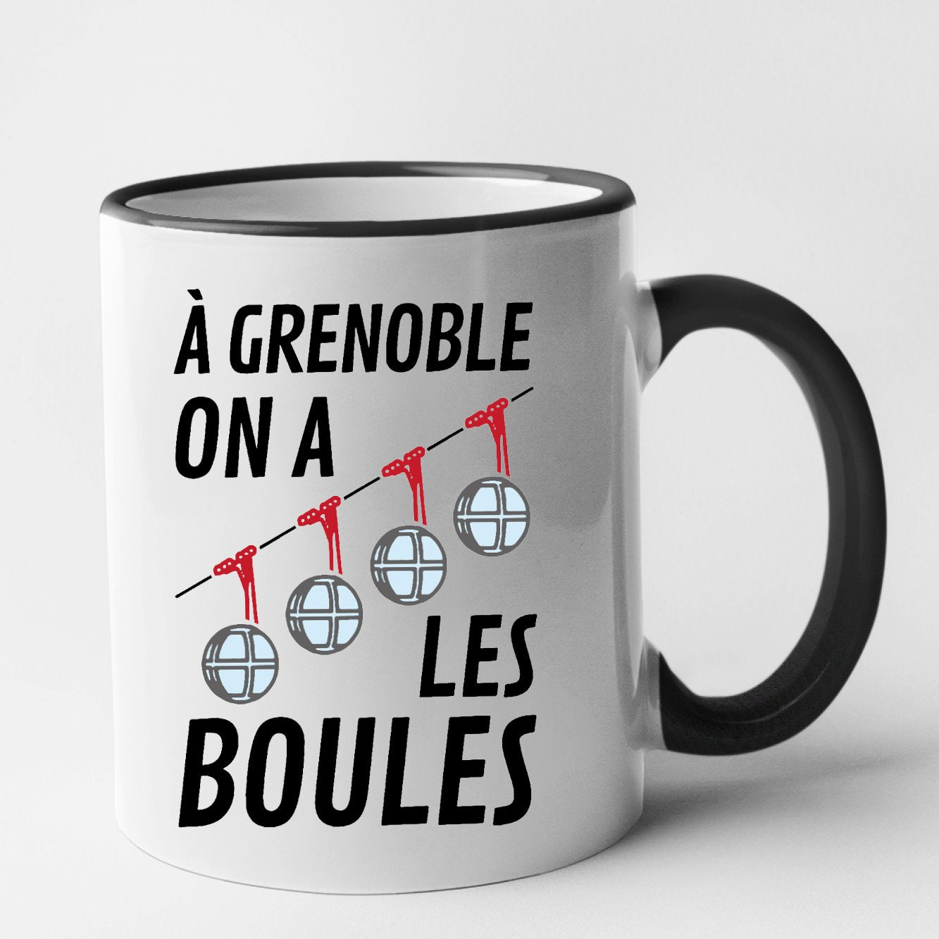 Mug À Grenoble on a les boules Noir