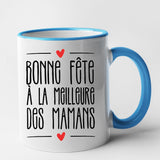 Mug Bonne fête à la meilleure des mamans Bleu