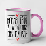 Mug Bonne fête à la meilleure des mamans Rose