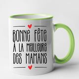 Mug Bonne fête à la meilleure des mamans Vert