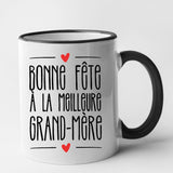 Mug Bonne fête à la meilleure grand-mère Noir