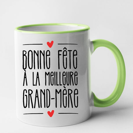 Mug Bonne fête à la meilleure grand-mère Vert