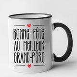 Mug Bonne fête au meilleur grand-père Noir