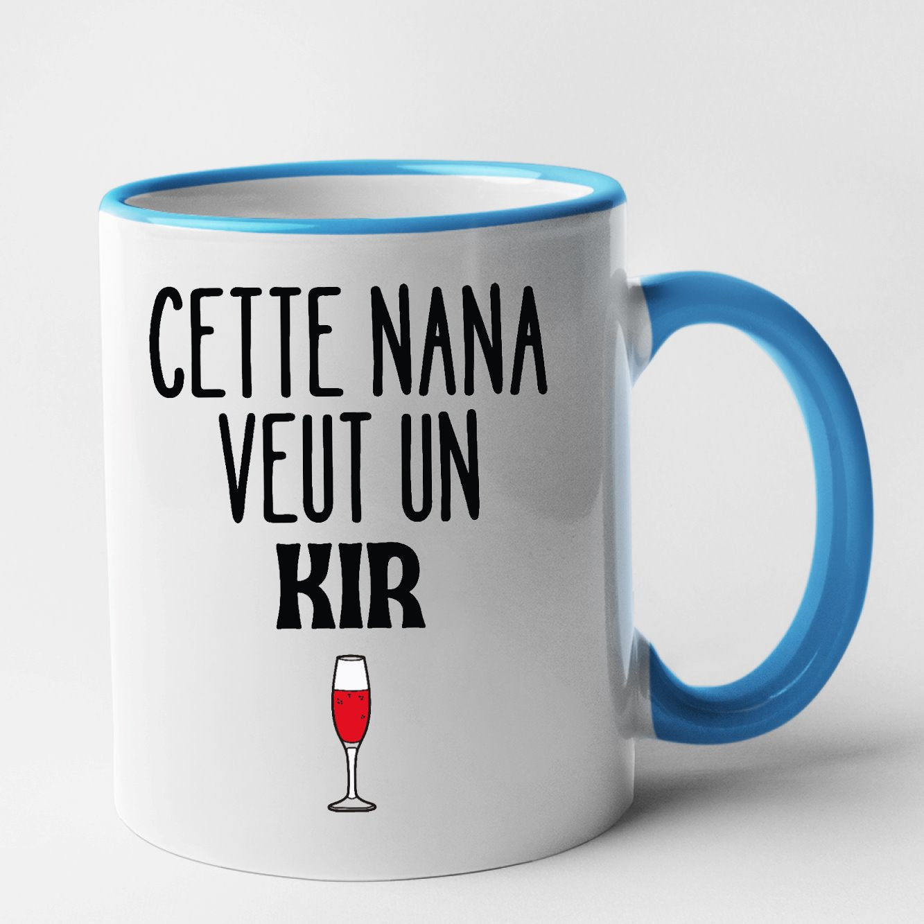 Mug Cette nana veut un kir Bleu