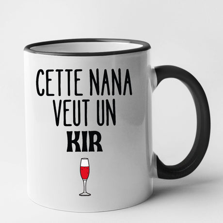 Mug Cette nana veut un kir Noir