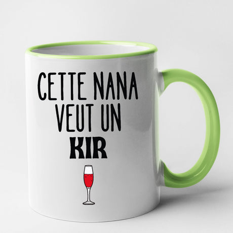 Mug Cette nana veut un kir Vert