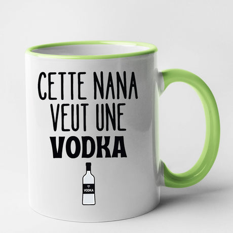 Mug Cette nana veut un vodka Vert