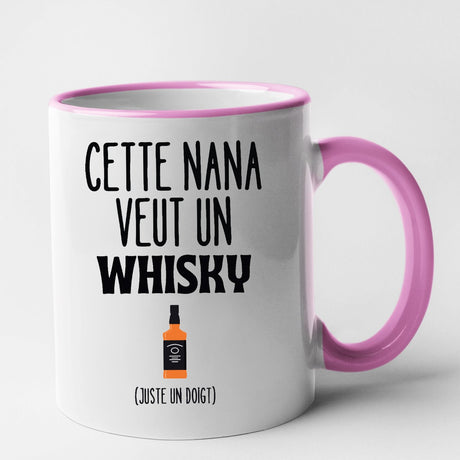 Mug Cette nana veut un whisky Rose