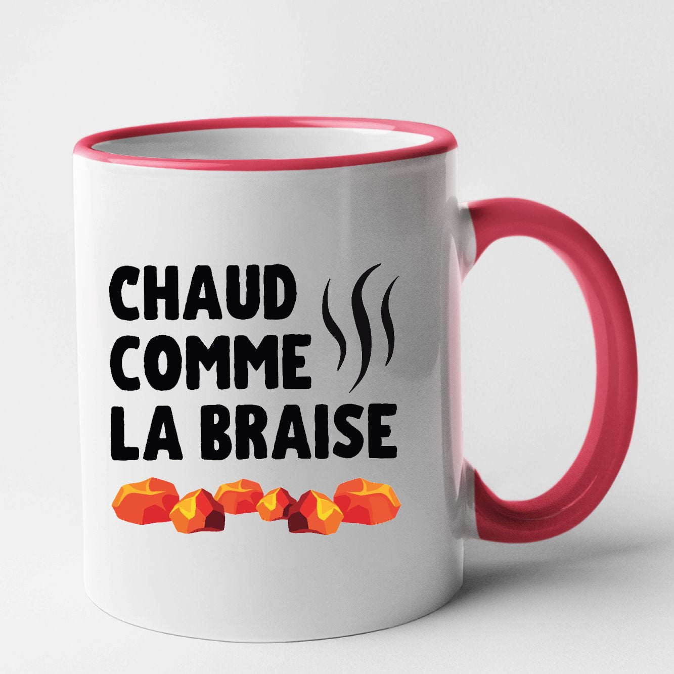 Mug Chaud comme la braise Rouge