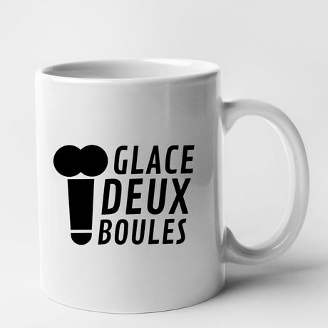 Mug Glace deux boules Blanc