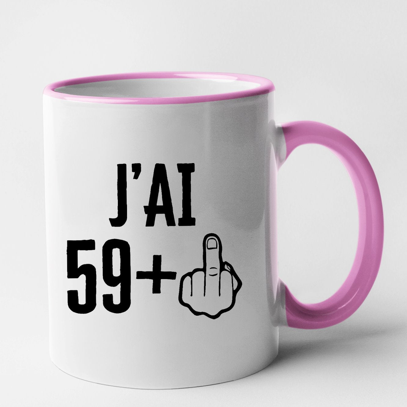 Mug J'ai 60 ans 59 + 1 Rose