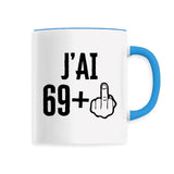 Mug J'ai 70 ans 69 + 1 