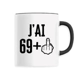 Mug J'ai 70 ans 69 + 1 