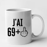 Mug J'ai 70 ans 69 + 1 Blanc