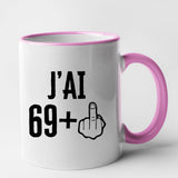 Mug J'ai 70 ans 69 + 1 Rose