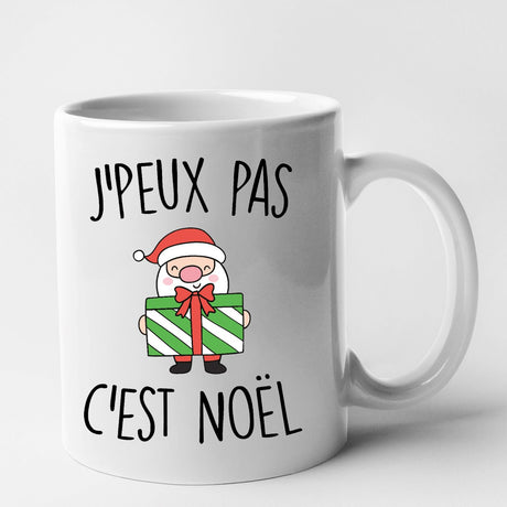 Mug J'peux pas c'est Noël Blanc