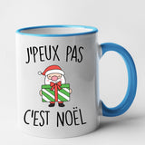 Mug J'peux pas c'est Noël Bleu