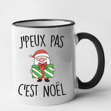 Mug J'peux pas c'est Noël Noir