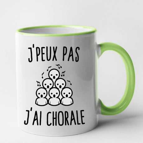 Mug J'peux pas j'ai chorale Vert