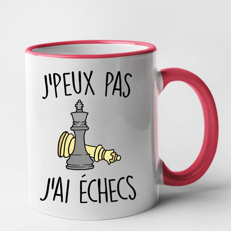 Mug J'peux pas j'ai échecs Rouge