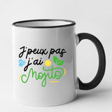 Mug J'peux pas j'ai mojito Noir