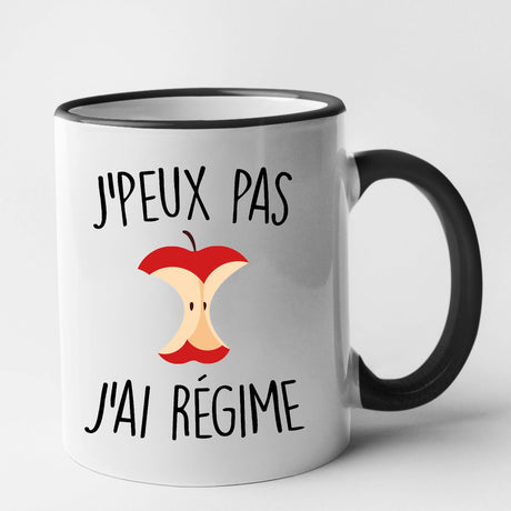 Mug J'peux pas j'ai régime Noir