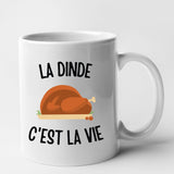 Mug La dinde c'est la vie Blanc