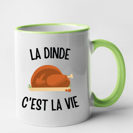 Mug La dinde c'est la vie Vert