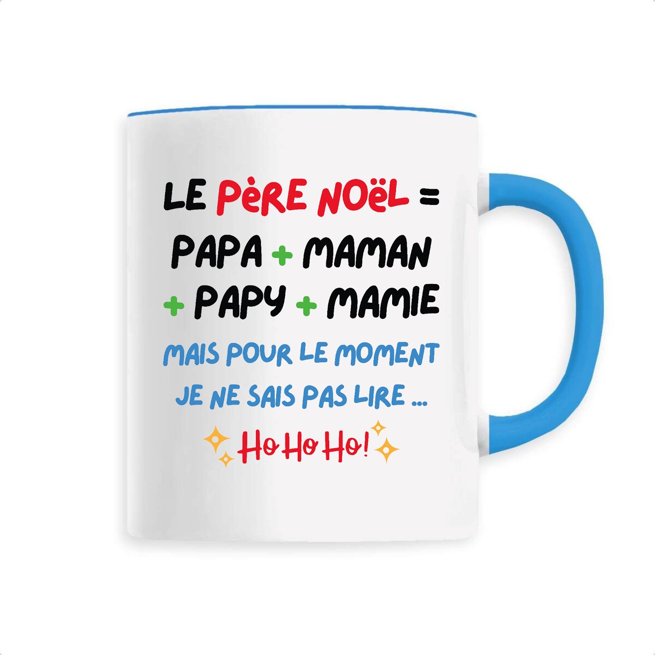 Mug Le Père Noël c'est papa maman papy mamie 