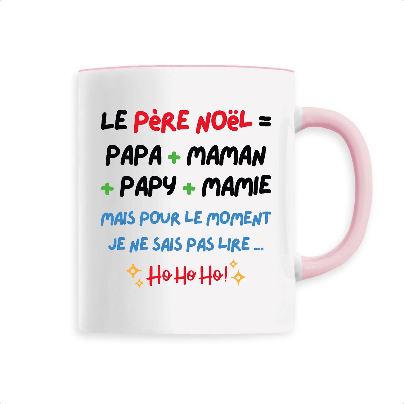 Mug Le Père Noël c'est papa maman papy mamie 