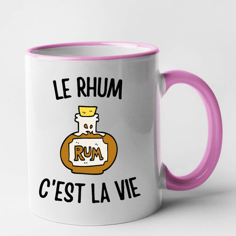 Mug Le rhum c'est la vie Rose