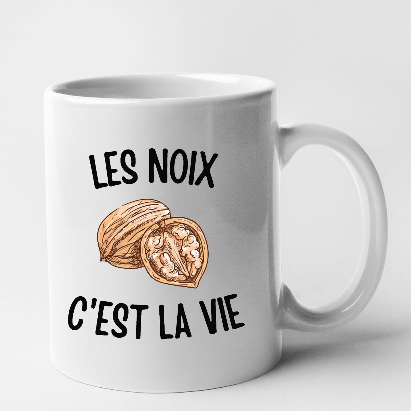 Mug Les noix c'est la vie Blanc