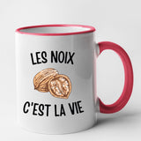 Mug Les noix c'est la vie Rouge