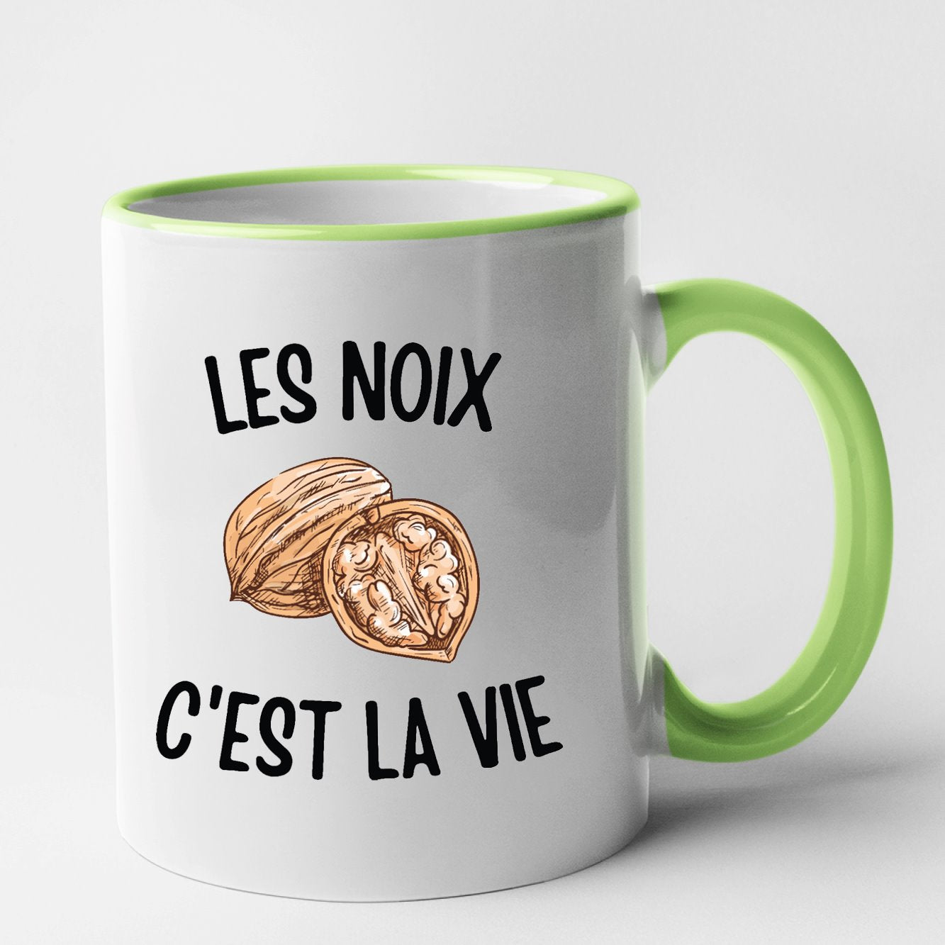 Mug Les noix c'est la vie Vert