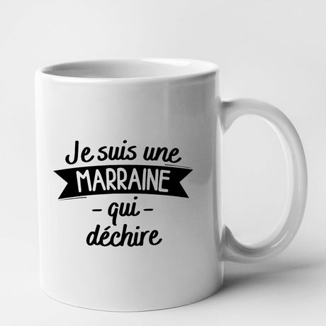 Mug Marraine qui déchire Blanc