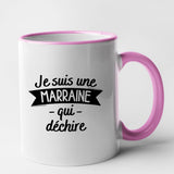 Mug Marraine qui déchire Rose