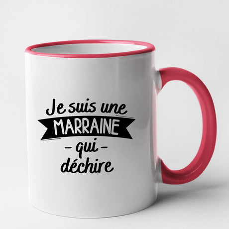 Mug Marraine qui déchire Rouge