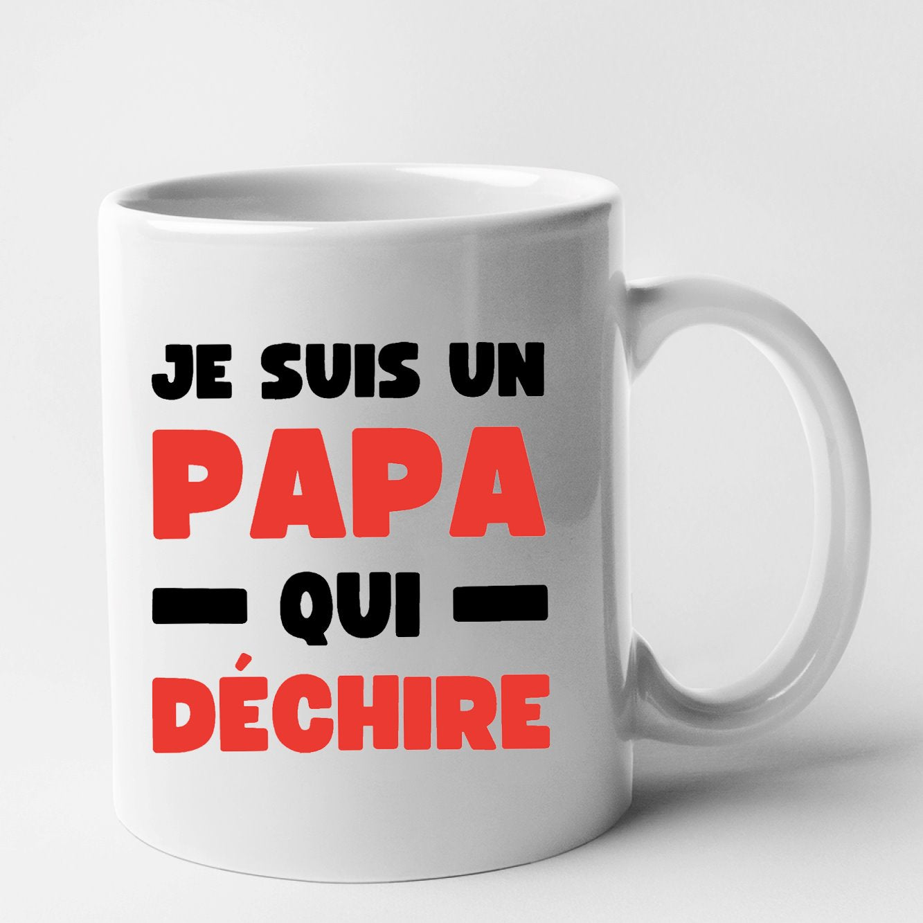 Mug Papa qui déchire Blanc