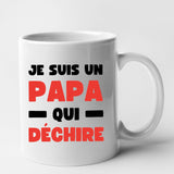 Mug Papa qui déchire Blanc