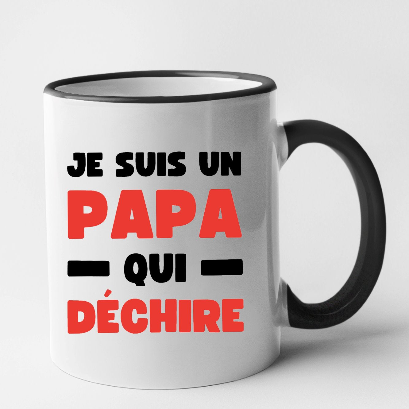 Mug Papa qui déchire Noir