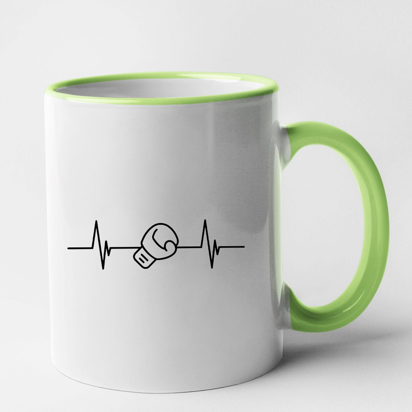 Mug Rythme cardiaque boxe Vert